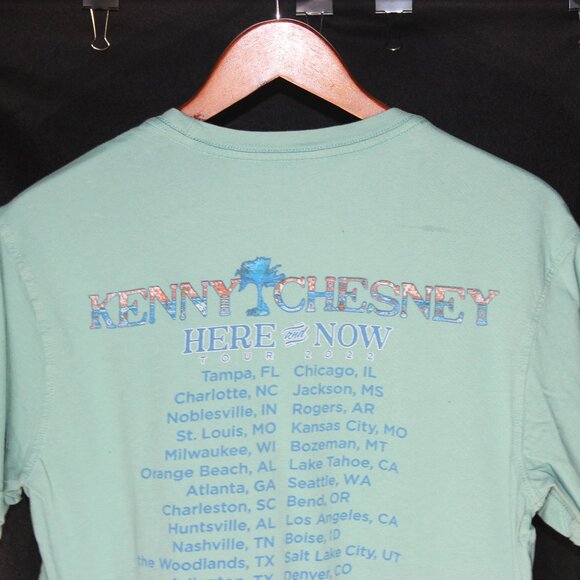 Kenny Chesney Here And Now Tour 2022 T-Shirt Short Sleeve Green - Size S - Picture 4 of 7